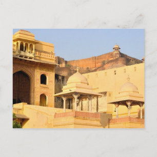 Cartão Postal Ásia, Índia, Rajasthan, Amber Amer). A