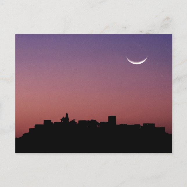 Cartão Postal Ásia, Índia, Rajasthan, Jaipur. Crescente (Frente)