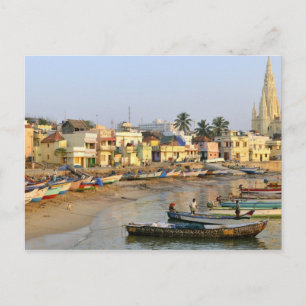 Cartão Postal Ásia, Índia, Tamil Nadu, Kanniyakumari