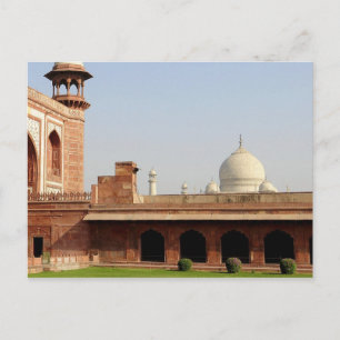Cartão Postal Ásia, Índia, Uttar Pradesh, Agra. O Taj 6