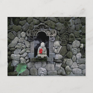 Cartão Postal Ásia, Indonésia, Bali. Um santuário de Buda