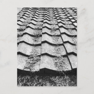 Cartão Postal Ásia, Japão, Miyajima. Detalhes do telhado de ar