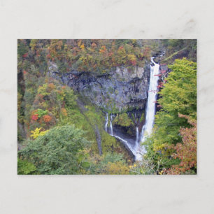 Cartão Postal Ásia, Japão, Nikko. Cachoeira Kegon de Nikko, um