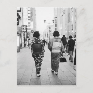 Cartão Postal Ásia, Japão, Tóquio. Geishas no Ginza.