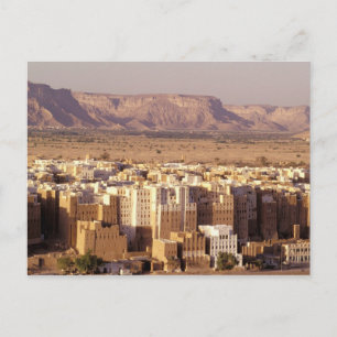 Cartão Postal Ásia, Médio Oriente, República do Iémen. Shibam