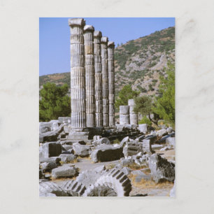 Cartão Postal Ásia, Médio Oriente, Turquia, Ephesus. Templo de