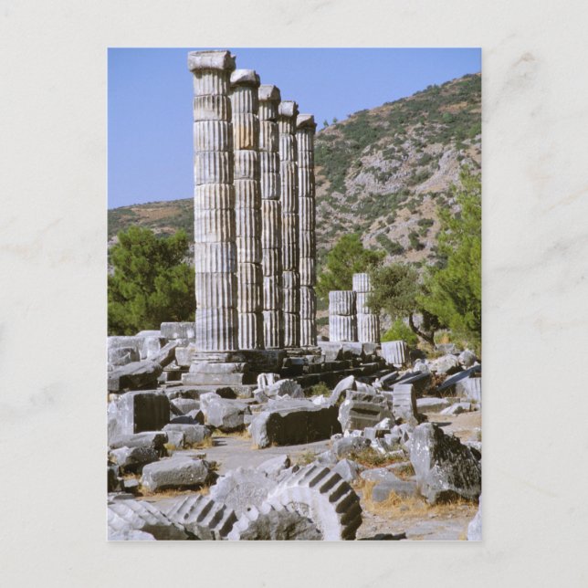Cartão Postal Ásia, Médio Oriente, Turquia, Ephesus. Templo de (Frente)