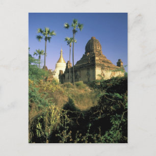 Cartão Postal Ásia, Mianmar, Bagan. Templo Kubyauk-Gyi.