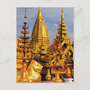 Cartão Postal Ásia, Mianmar (Birmânia), Bagan (Pagan). O Shwe 3