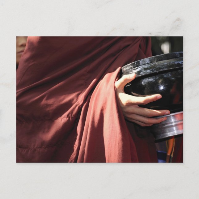 Cartão Postal Ásia, Mianmar (Birmânia), Mandalay. Monges novatos (Frente)