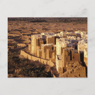 Cartão Postal Ásia, Oriente Médio, República do Iêmen, Shibam