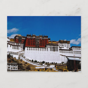 Cartão Postal Ásia, Tibete, Lhasa, Palácio de Potala e Vermelho 