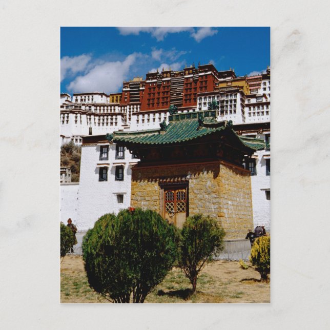 Cartão Postal Ásia, Tibete, Lhasa, Palácio de Potala também conh (Frente)