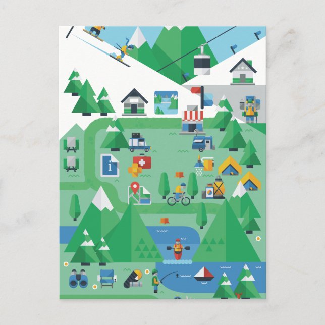 Cartão Postal Aspen Colorado (Frente)