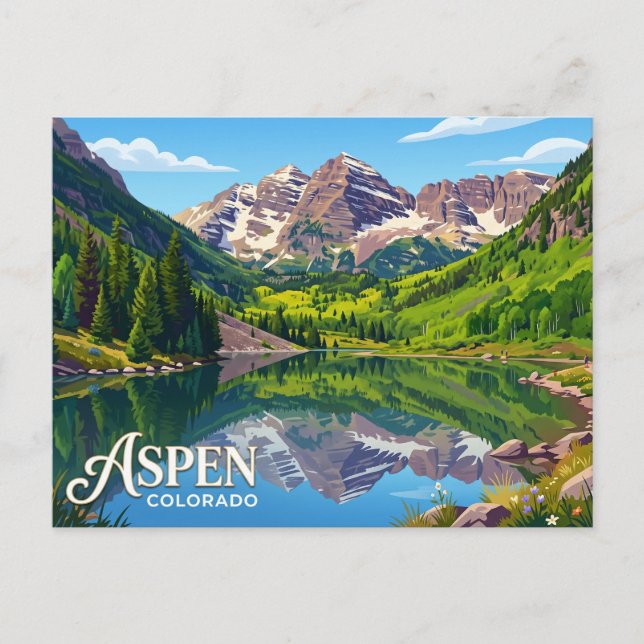 Cartão Postal Aspen EUA (Frente)