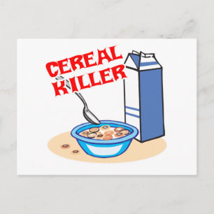 Cartão Postal assassino de cereal