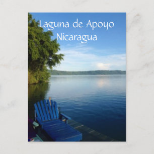 Cartão Postal assento do lago apoyo