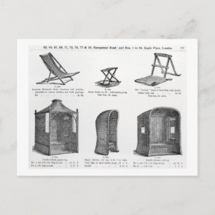 Cartão Postal Assentos e artérias do Catálogo Oetzmann & Co.