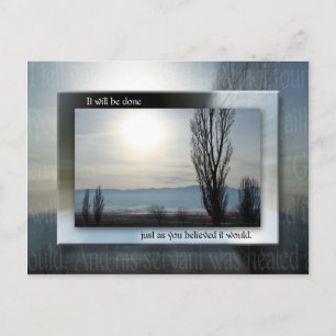 Cartão Postal Assim Como Você Acreditava