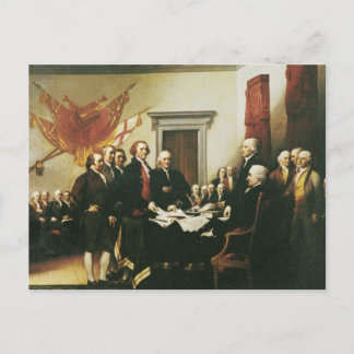 CARTÃO POSTAL ASSINATURA DA DECLARAÇÃO DE INDEPENDÊNCIA