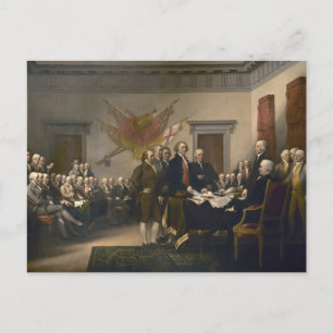 Cartão Postal Assinatura da Declaração de Independência