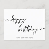 Assinatura Profissional Script Aniversário Negócio