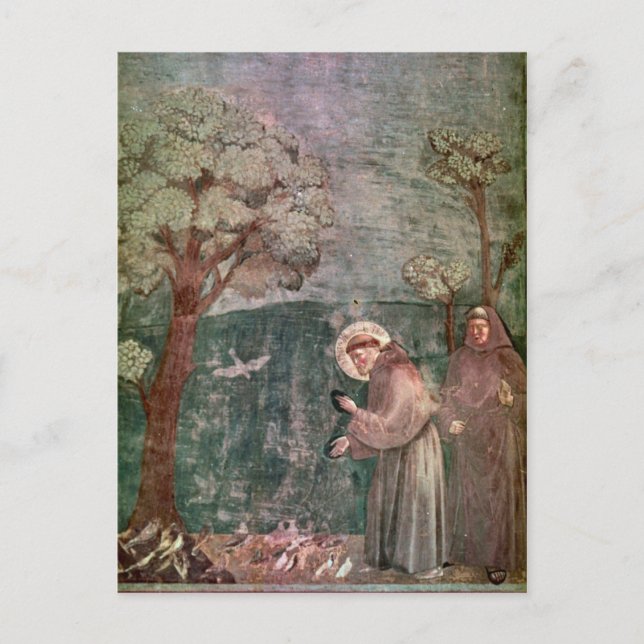 Cartão Postal Assis, Rua Francisco e aves (Frente)