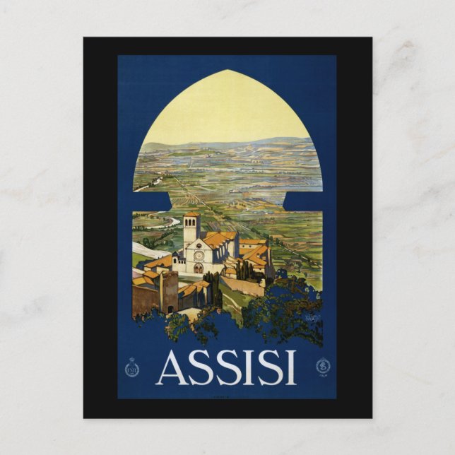 Cartão Postal Assisi (Frente)