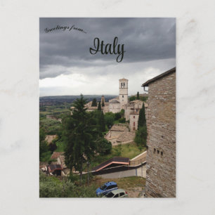 Cartão Postal Assisi Itália