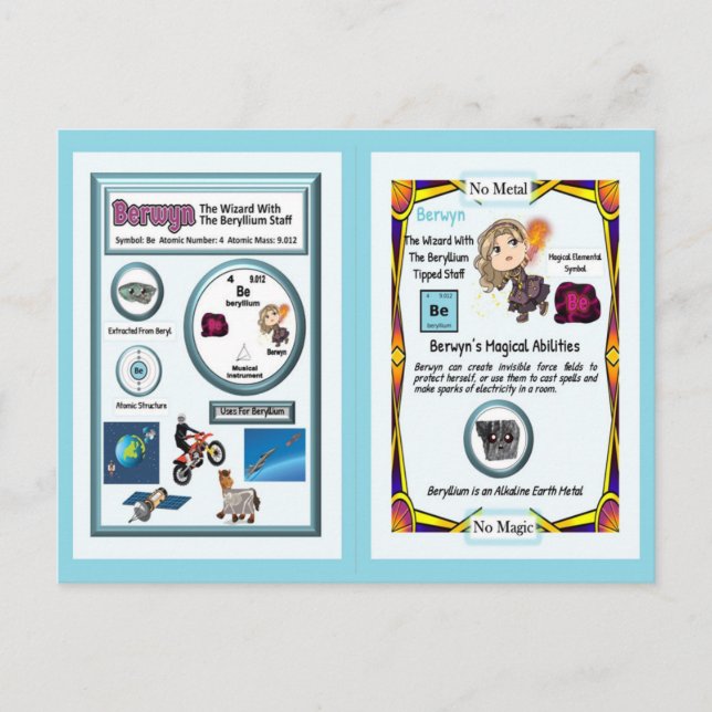 Cartão Postal Assistente Berwyn - Elemento Beryllium (Frente)
