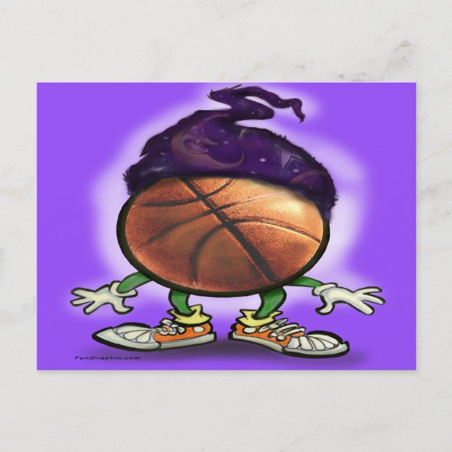 Cartão Postal Assistente de basquetebol (Frente)