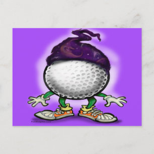 Cartão Postal Assistente de Golf