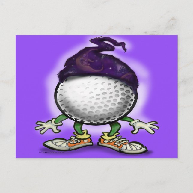 Cartão Postal Assistente de Golf (Frente)