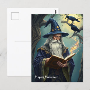Cartão Postal Assistente de Halloween
