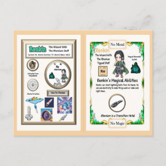 Cartão Postal Assistente de Renkin - Elemento Rhenium