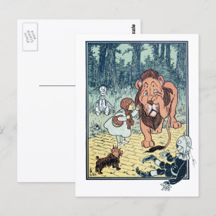 Cartão Postal Assistente de Vintagem de Caracteres Oz, Estrada d