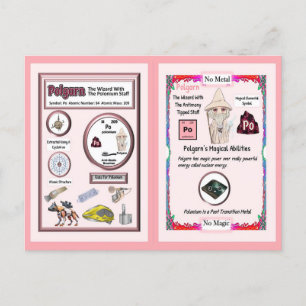 Cartão Postal Assistente do Polgarn - Elemento do Polônio