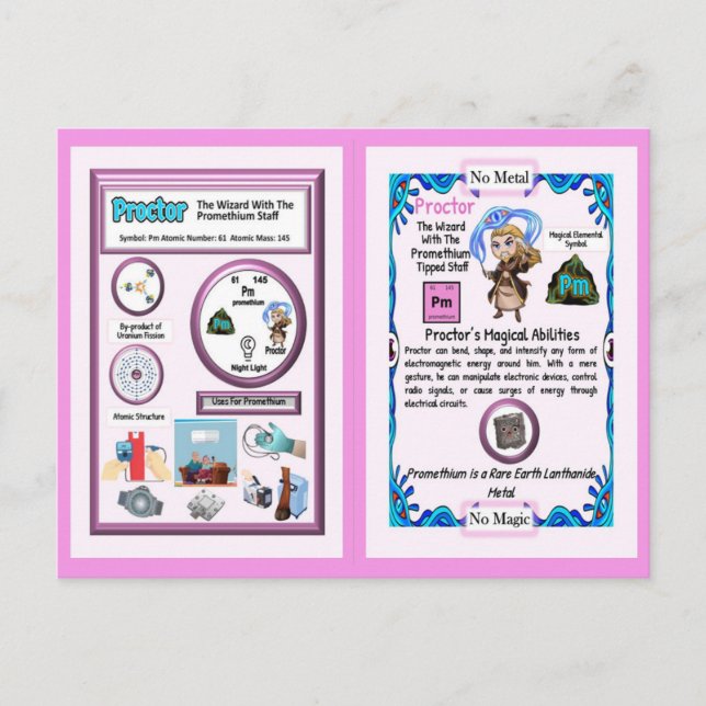 Cartão Postal Assistente do Proctor - Elemento Promécio (Frente)