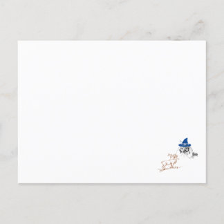 Cartão Postal Assistente e Veado