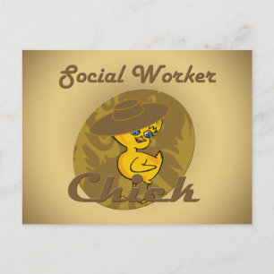 Cartão Postal Assistente Social Chick #6