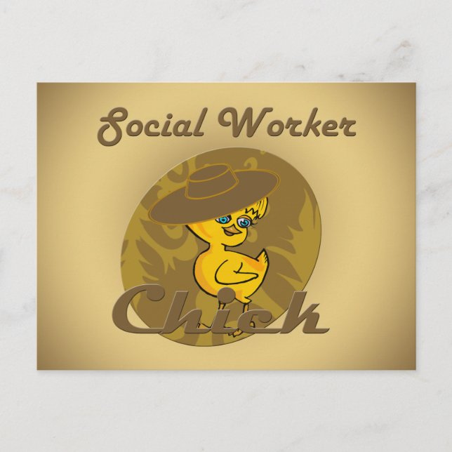 Cartão Postal Assistente Social Chick #6 (Frente)