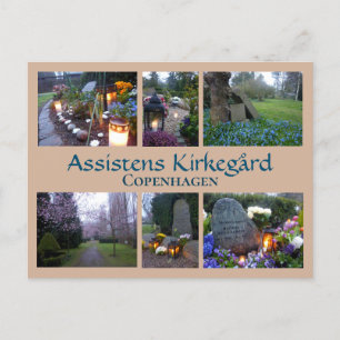 Cartão Postal Assistentes Kirkegård Collage 2
