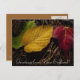 Cartão Postal assoalho da floresta do folhagem de outono (Frente/Verso)