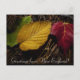 Cartão Postal assoalho da floresta do folhagem de outono (Frente)