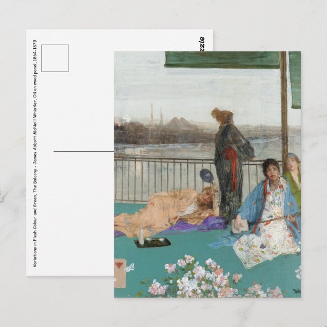 Cartão Postal Assobiador - Variações em Cor da Carne e Verde (Frente/Verso)