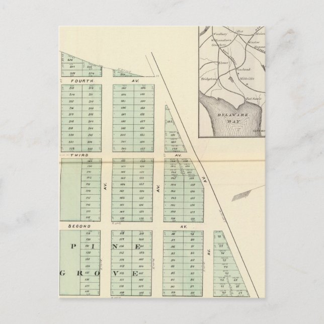 Cartão Postal Associação das Terras de Brighton, vizinha a Prima (Frente)