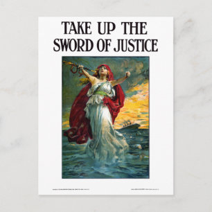 Cartão Postal Assuma a Espada da Justiça