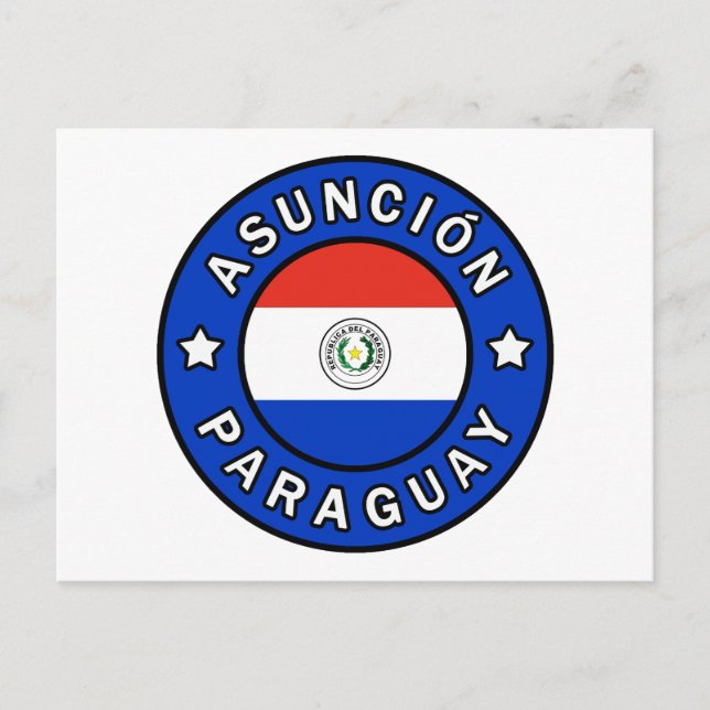 Cartão Postal Assunção Paraguai (Frente)