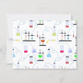 Cartão Postal Assunto da Escola de Laboratório de Testes de Ciên