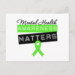 Cartão Postal Assuntos de Sensibilização para a Saúde Mental